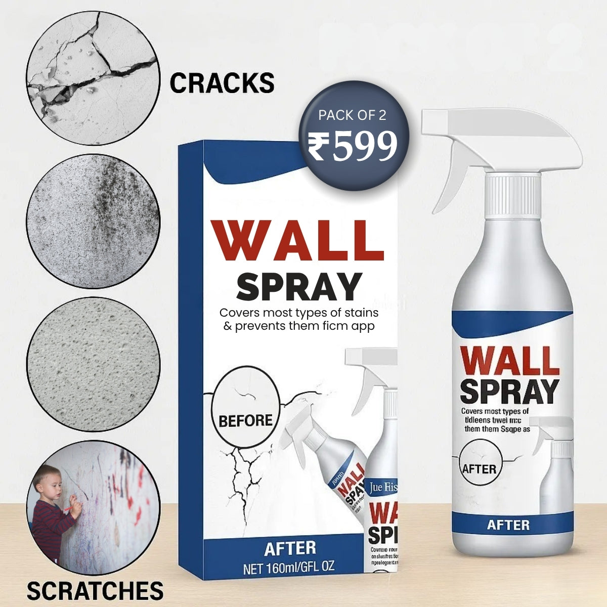 Wall Repair Paint Wall Spray |🔥FLAT 50% OFF SAVING🔥 | BUY 1 GET 1 FREE