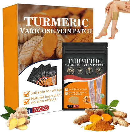 Turmeric Varicose Vein Patches – FLAT 50% OFF | Natural Relief & Healing
